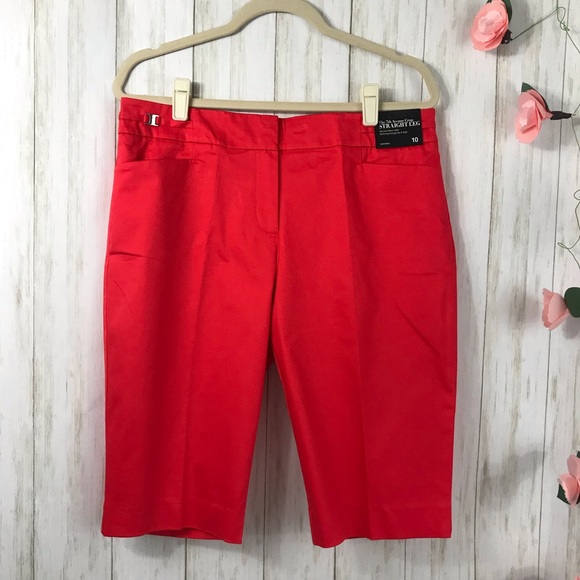 New York & Company Pants - New York & Company Red Bermuda Shorts.Size 10.NWT